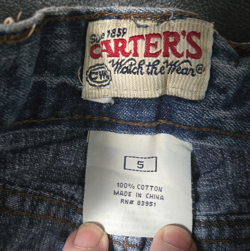 Carters kids Classic Blue Denim Jeans sz5 - Picture 8 of 8